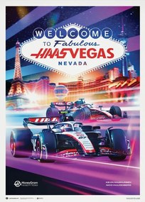 Művészeti nyomat MoneyGram Haas F1 Team - Las Vegas - 2023, Automobilist