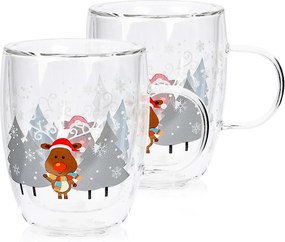 4Home Hot&Cool Mug Reindeer thermo pohár 270 ml, 2 db