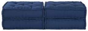 Moduláris Puffok 2 db Indigo Anyagban