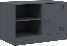 vidaXL antracitszürke acél TV-szekrény 67 x 39 x 44 cm