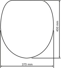 Cottage WC-ülőke, 45 x 37,5 cm - Wenko