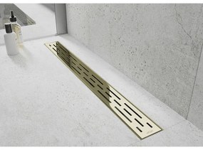 Mexen M01 mintás, zuhanytálca rács 80 cm arany, 1520080