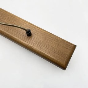 AIDA zsinóros függeszték 3x E27/15W/230V átmérő 25 cm tölgy/rafia
