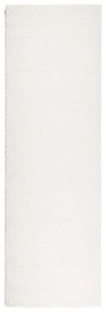PAMPLONA krémszínű magas szálú bolyhos modern szőnyeg 80x250 cm