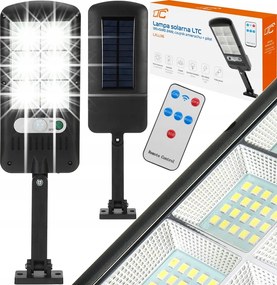 Erős Napelemes Utcai Lámpa 24W Szürkületi Mozgásérzékelő Távirányító
