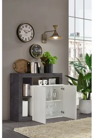 Komód LENOR fehér/antracit