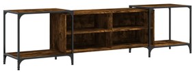 füstös tölgy színű szerelt fa TV szekrény 203 x 37 x 50 cm