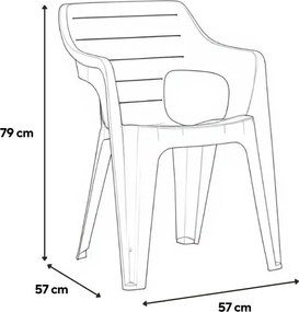 Florin 10+1 kerti bútor garnitúra szett