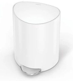 Fehér fém pedálos szemetes 6 l – simplehuman
