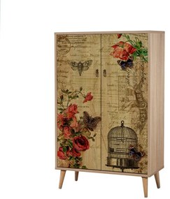 Mega Sonoma Oak Roses szekrény