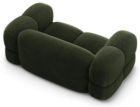 Zöld bársony kanapé 180 cm Loretto – Cosmopolitan Design
