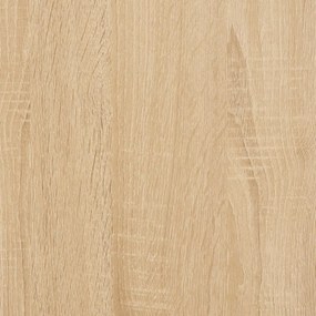 sonoma tölgy színű szerelt fa cipőtároló pad 102 x 32 x 50 cm