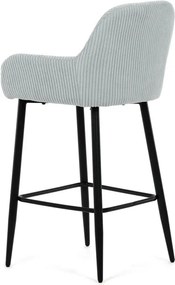 Barová židle, modrá, látka,AUB-V4009 BLUE6