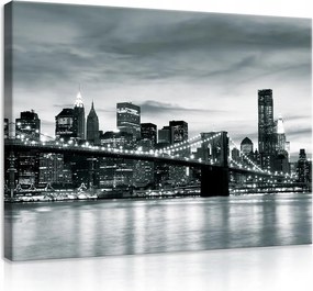 Vászonkép falikép város utca híd 100x75