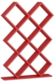 Könyvespolc KUMSAL 129x90 cm piros