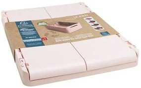 Tárolódoboz, A4+, összecsukható, EXACOMPTA Skandi, nude (EX27231D)
