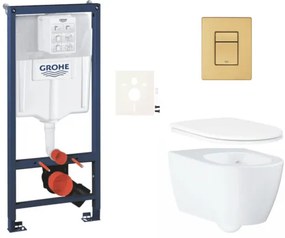 Falra akasztható WC szett világos falra / falra szerelhető GROHE Essence SIKOGRSESSCGN0