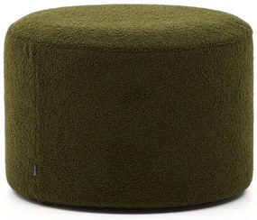 Zöld buklé puff Kaeli – Kave Home