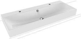 Mosdó lapra Kaldewei SILENIO 120x46 cm fehér színben fényes felülettel két nyílással a csaptelep számára 906406043001