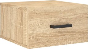 vidaXL sonoma tölgy színű falra szerelhető éjjeliszekrény 35x35x20 cm