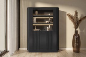 Vesper vitrin - fekete / fekete fogantyúk