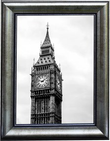 London képkeret, ezüst, 15 x 20 cm