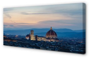 Canvas képek Olaszország székesegyház panoráma éjszaka 100x50 cm