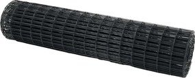vidaXL Európai Kerítés Szürke 1 x 10 m PVC-bevonatú vas