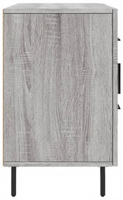 szürke sonoma színű szerelt fa tálalószekrény 100 x 36 x 60 cm