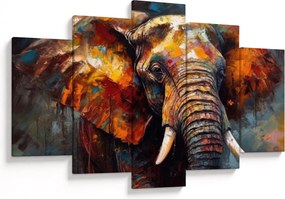 Kép - Egy elefánt festése (150x105 cm)