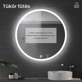 Kerek tükör LED világítással E1