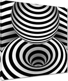 Vászonkép 40x40 Absztrakt fekete-fehér