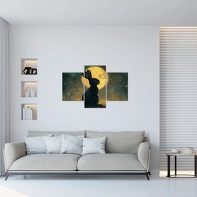 Kép - Nyúl és hold (90x60 cm)