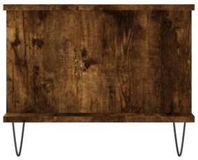 füstös tölgy színű szerelt fa dohányzóasztal 90 x 50 x 40 cm