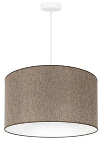 Duolla - Csillár zsinóron ROLLER ECO RECYCLING 1xE27/15W/230V átm. 45 cm barna