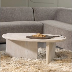 Natúr színű mangófa dohányzóasztal 110x60 cm Seam – WOOOD