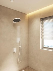 AREZZO design ELEGANT Falsík alatti zuhanyszett falon belüli egységgel, matt fehér