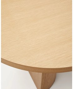 Étkezőasztal tölgyfa dekorral 100x240 cm Nealy – Kave Home