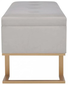 szürke bársonypad tárolórekesszel 105 cm