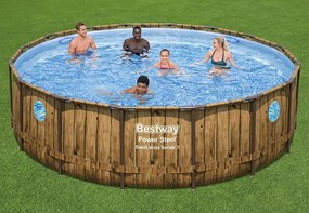 BESTWAY Power Steel Swim Vista fémvázas medence szett, 488 x 122 cm 56725