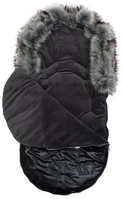 Luxus lábzsák szőrmével New Baby fekete