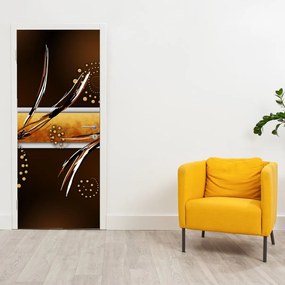 Fotótapéta ajtóra - Absztrakt pillangók (95x205cm)