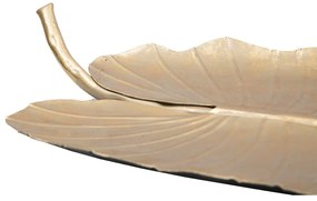 Leaf aranyszínű dekoráció, 35,5 x 23 cm - Mauro Ferretti