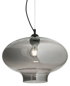 IDEAL LUX BISTRO' függesztett lámpa E27 foglalattal, max. 60W, 40 cm átmérő, füst üveg 120904