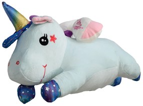 UNICORN kék plüss benne babatakaróval