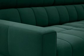 Nardo L kinyitható sarokkanapé, bal oldali - zöld Bluvel 78 velúr