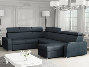 Sarokkanapé U Lyseri 2rR2pLC (sötétkék) (tárolóhellyel). 1104927