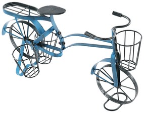 Zondo Bicikli formájú retró virágtartó Alberic (fekete + kék). 1028840