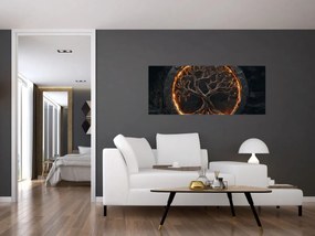 Kép – Életfa lávában I. (120x50 cm)