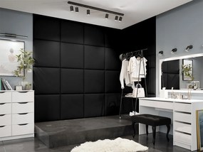Kárpitozott fali panel Pazara 60x60 (öko-bőr Soft 011 + fekete). 1054195
